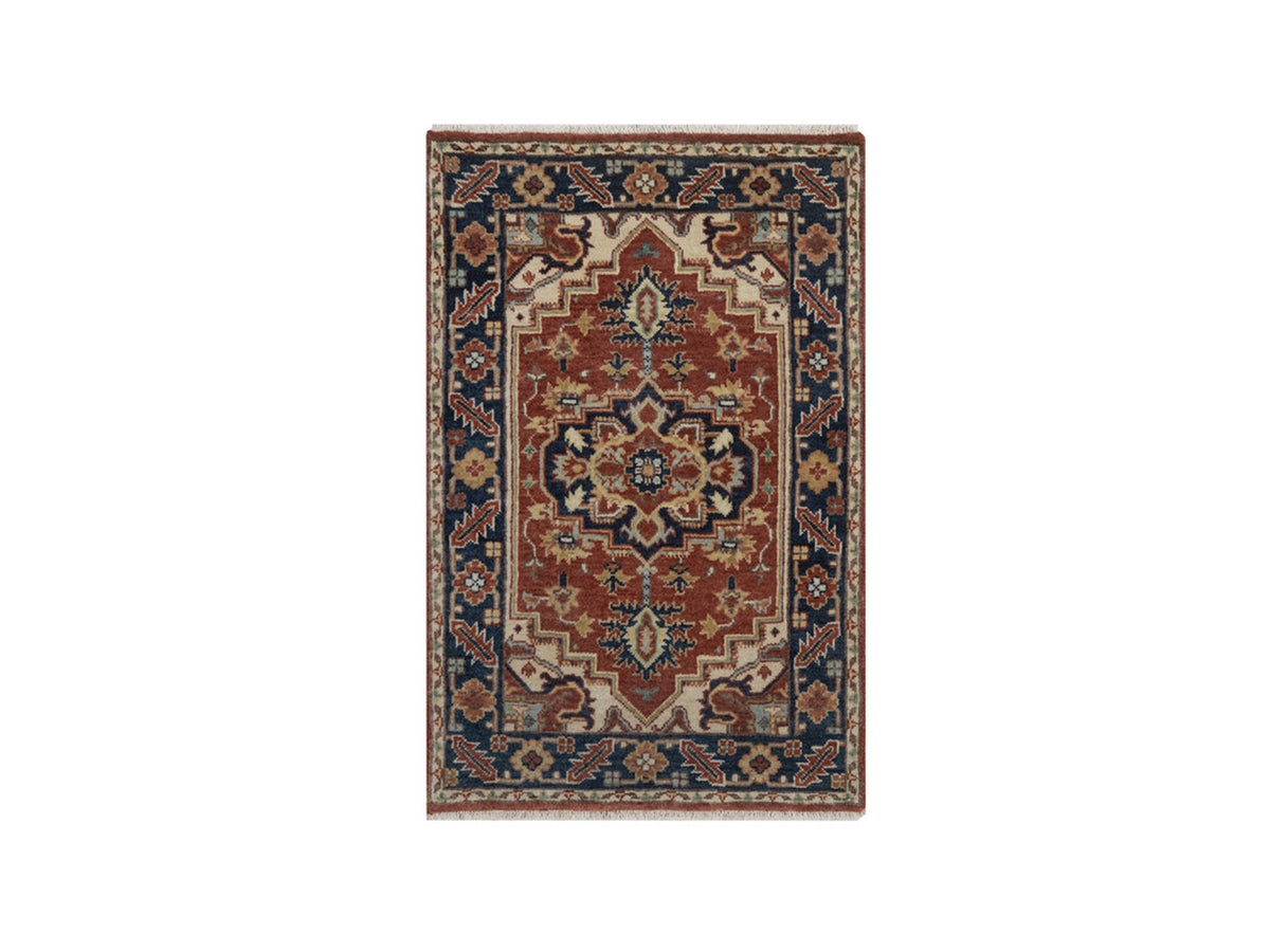 Heriz Heriz hand-knotted wool rug in Red, 2' x 3', SKU O092808