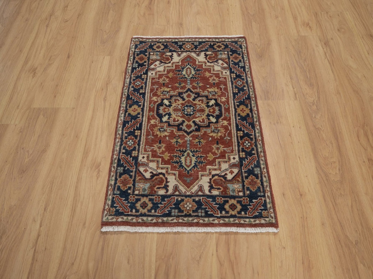 Heriz Heriz hand-knotted wool rug in Red, 2' x 3', SKU O092808 (view 2)