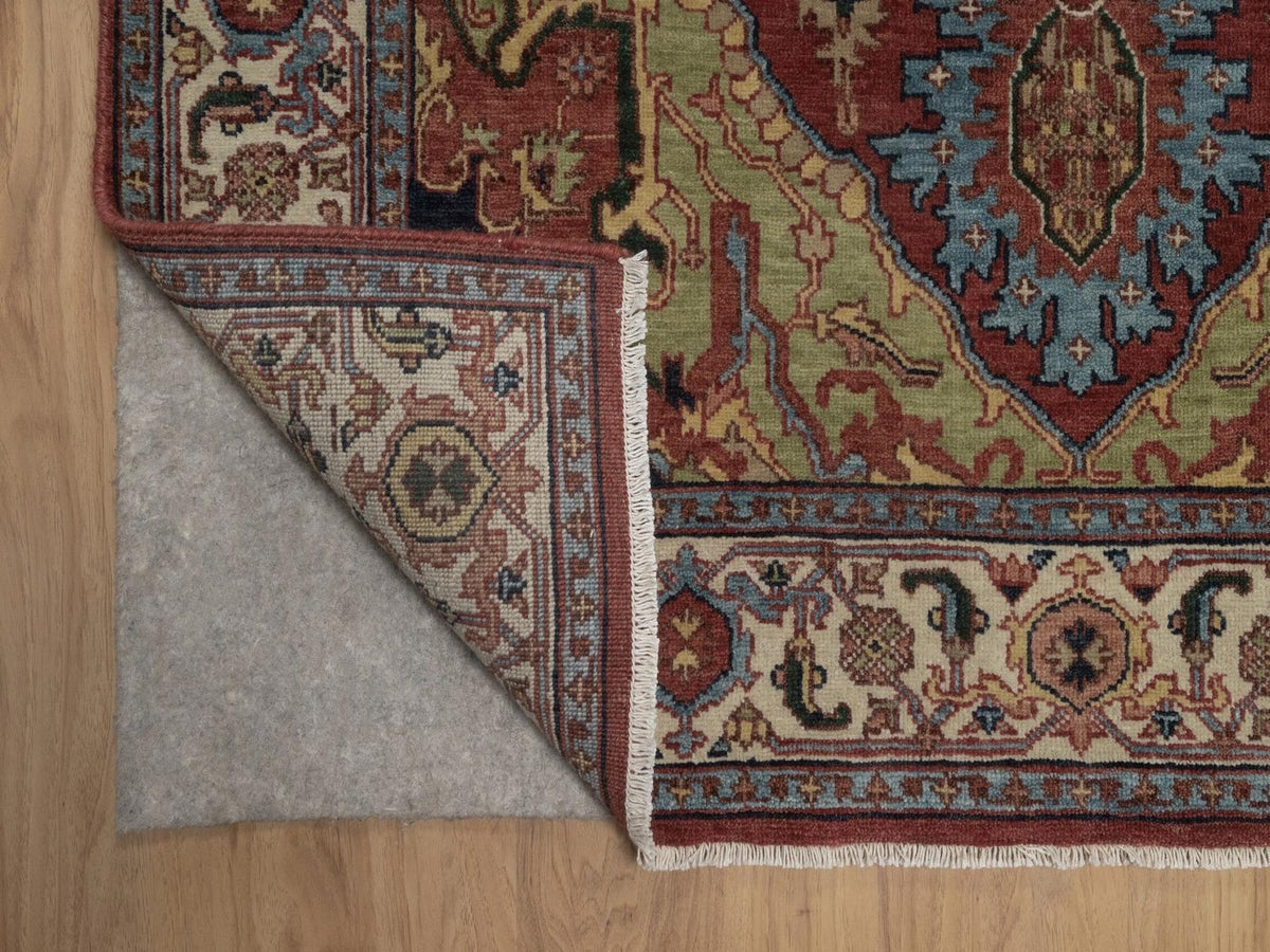 Heriz Heriz hand-knotted wool rug in Red, 4'1" x 5'11", SKU O092809 (view 3)