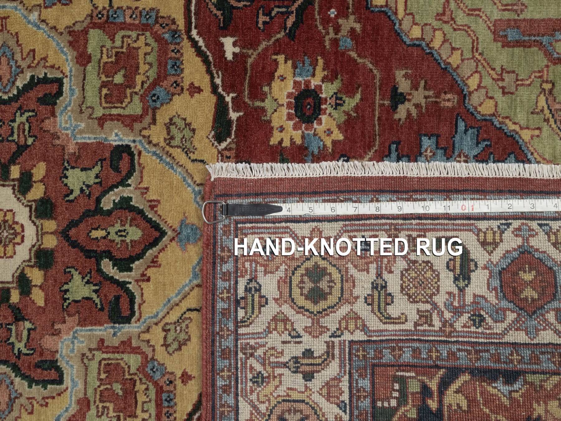 Heriz Heriz hand-knotted wool rug in Red, 4'1" x 5'11", SKU O092809 (view 8)