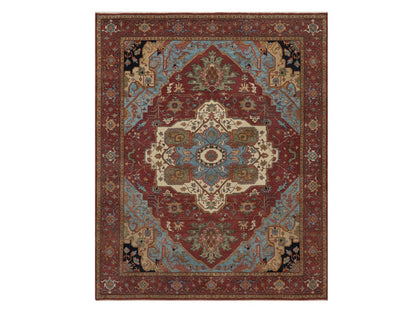 Heriz Heriz hand-knotted wool rug in Red, 8'2" x 10'1", SKU O092810