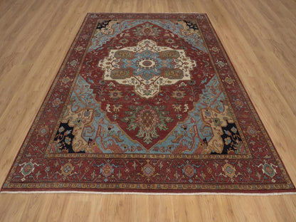 Heriz Heriz hand-knotted wool rug in Red, 8'2" x 10'1", SKU O092810 (view 2)