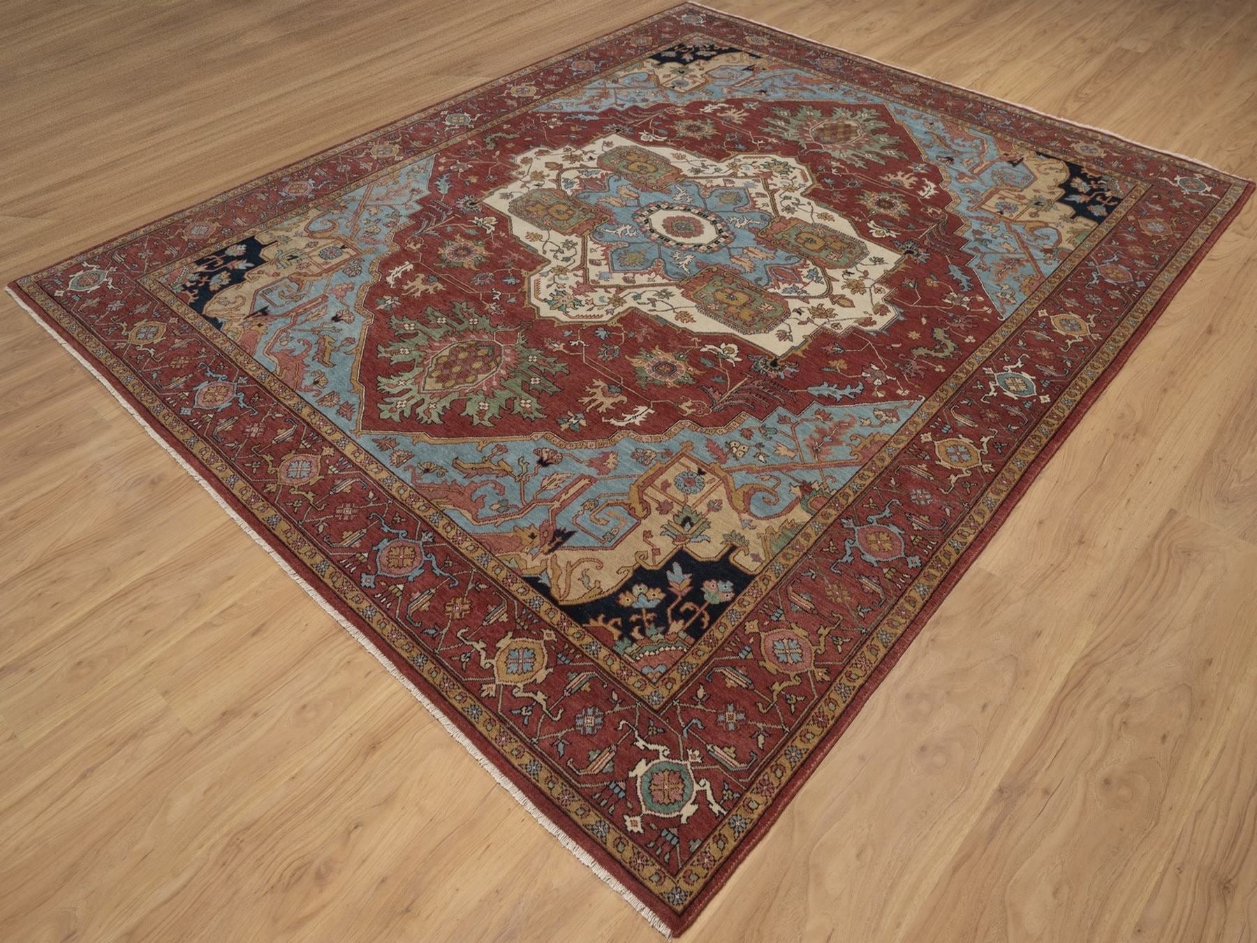 Heriz Heriz hand-knotted wool rug in Red, 8'2" x 10'1", SKU O092810 (view 3)