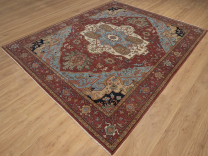Heriz Heriz hand-knotted wool rug in Red, 8'2" x 10'1", SKU O092810 (view 3)