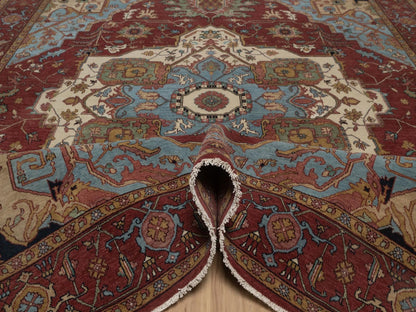 Heriz Heriz hand-knotted wool rug in Red, 8'2" x 10'1", SKU O092810 (view 5)