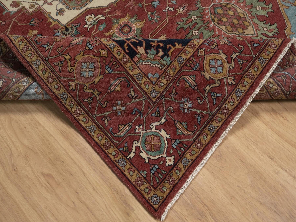 Heriz Heriz hand-knotted wool rug in Red, 8'2" x 10'1", SKU O092810 (view 6)