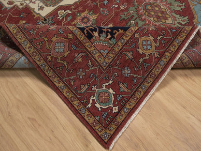 Heriz Heriz hand-knotted wool rug in Red, 8'2" x 10'1", SKU O092810 (view 6)