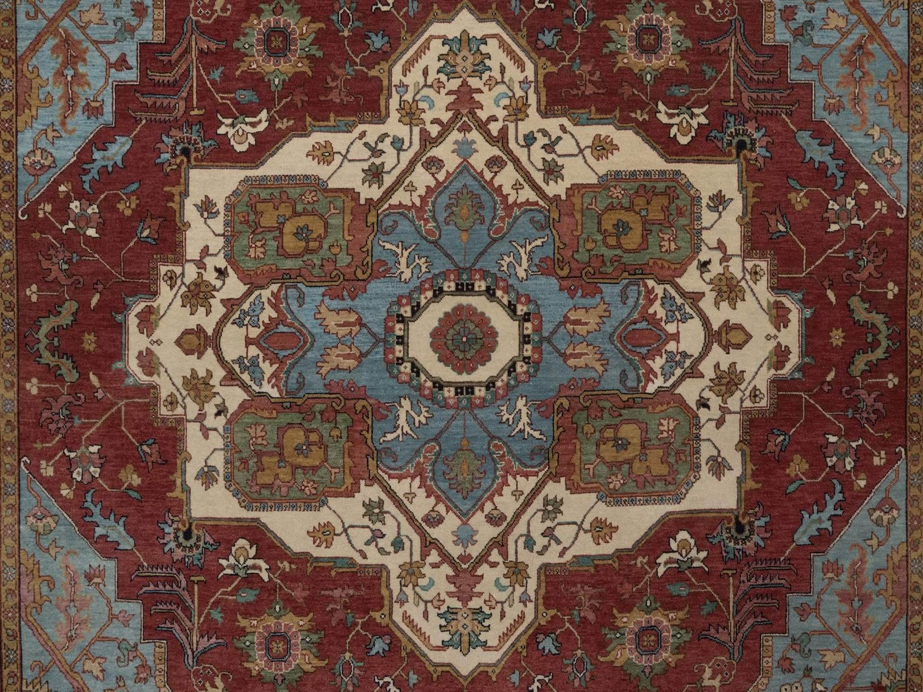 Heriz Heriz hand-knotted wool rug in Red, 8'2" x 10'1", SKU O092810 (view 8)