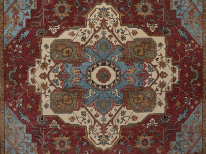 Heriz Heriz hand-knotted wool rug in Red, 8'2" x 10'1", SKU O092810 (view 8)