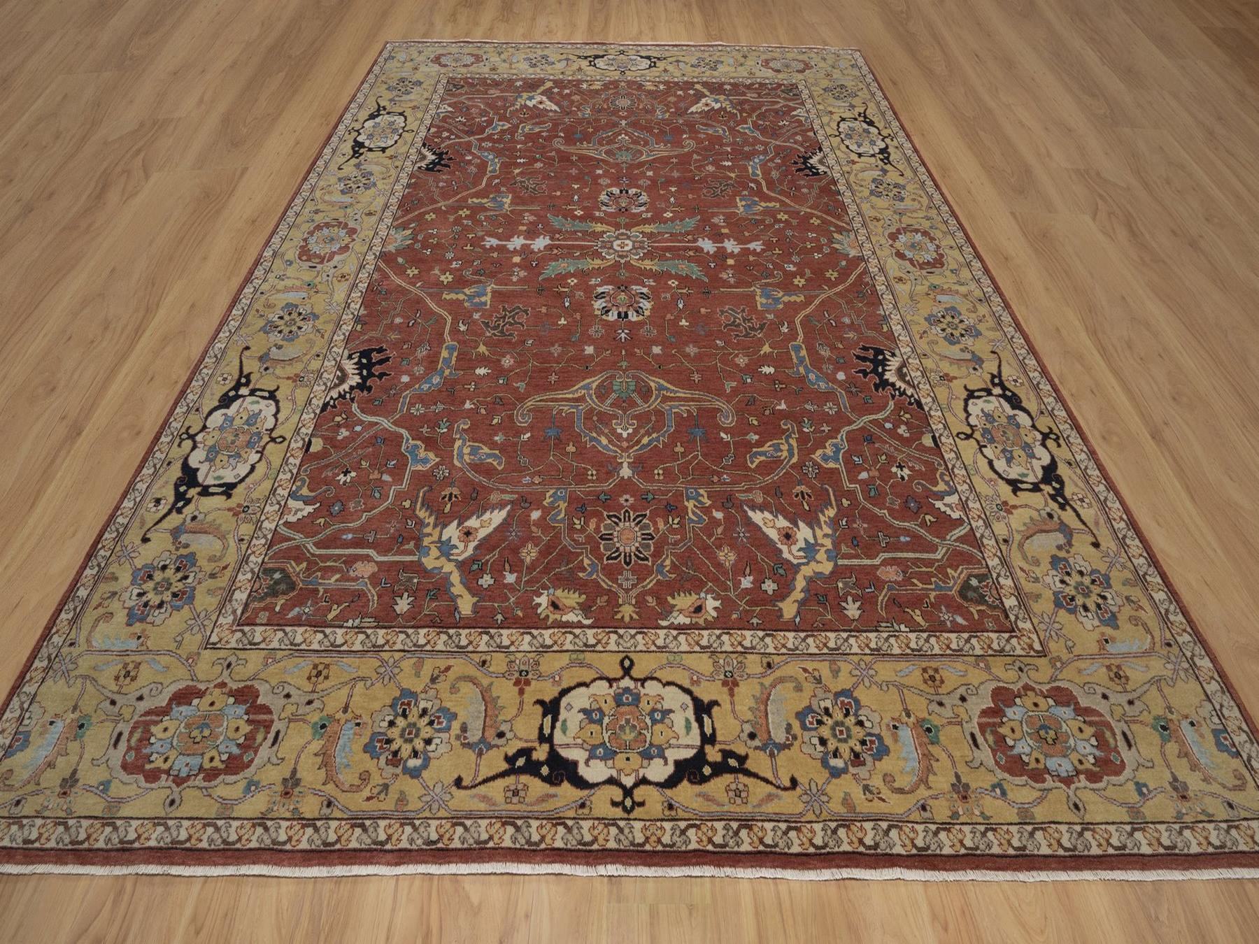 Heriz Heriz hand-knotted wool rug in Red, 9'2" x 12'1", SKU O092811 (view 2)