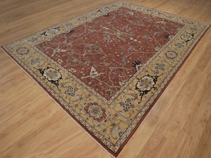 Heriz Heriz hand-knotted wool rug in Red, 9'2" x 12'1", SKU O092811 (view 3)