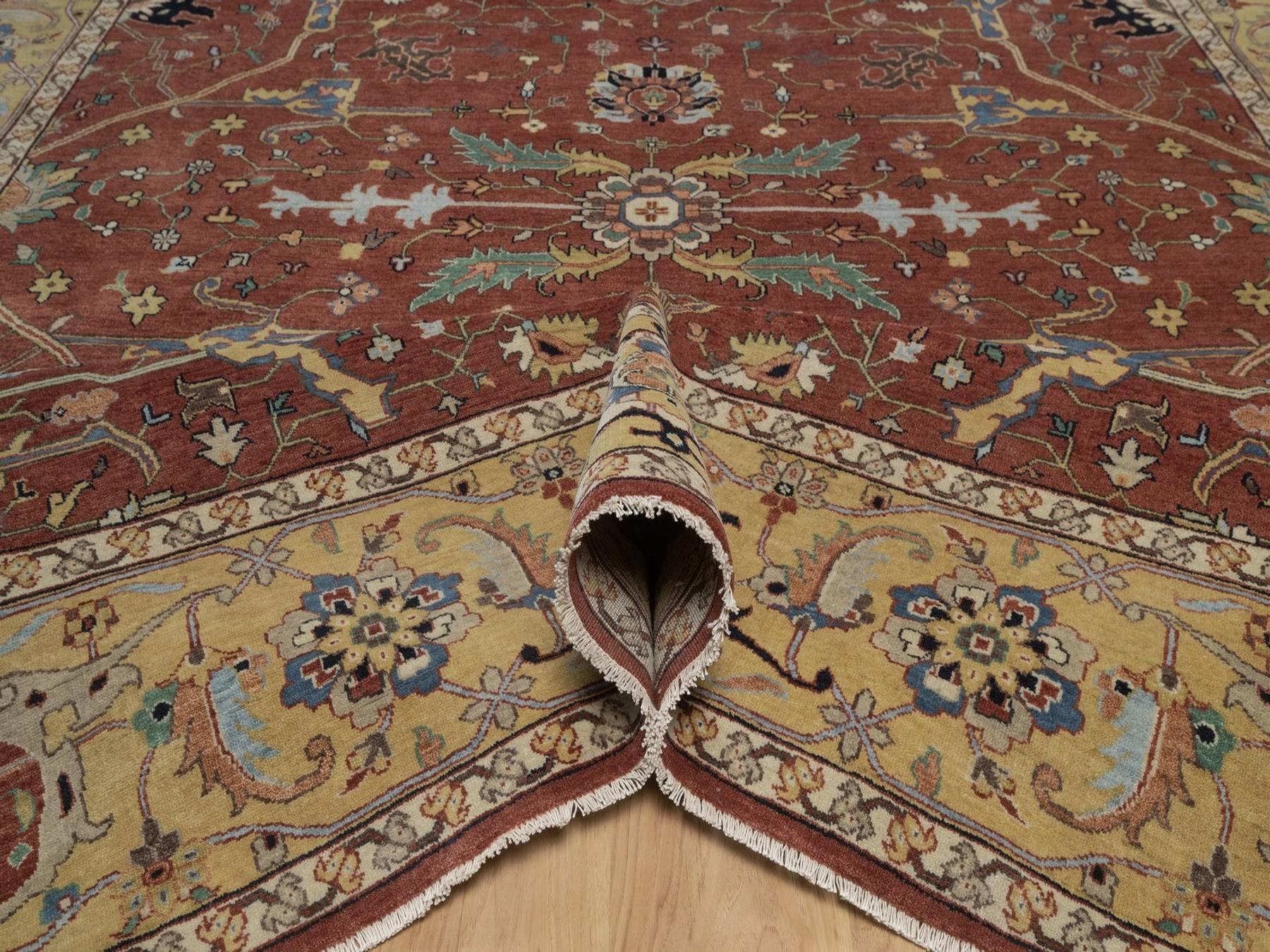 Heriz Heriz hand-knotted wool rug in Red, 9'2" x 12'1", SKU O092811 (view 5)