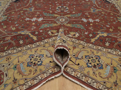 Heriz Heriz hand-knotted wool rug in Red, 9'2" x 12'1", SKU O092811 (view 5)