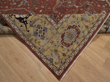 Heriz Heriz hand-knotted wool rug in Red, 9'2" x 12'1", SKU O092811 (view 6)