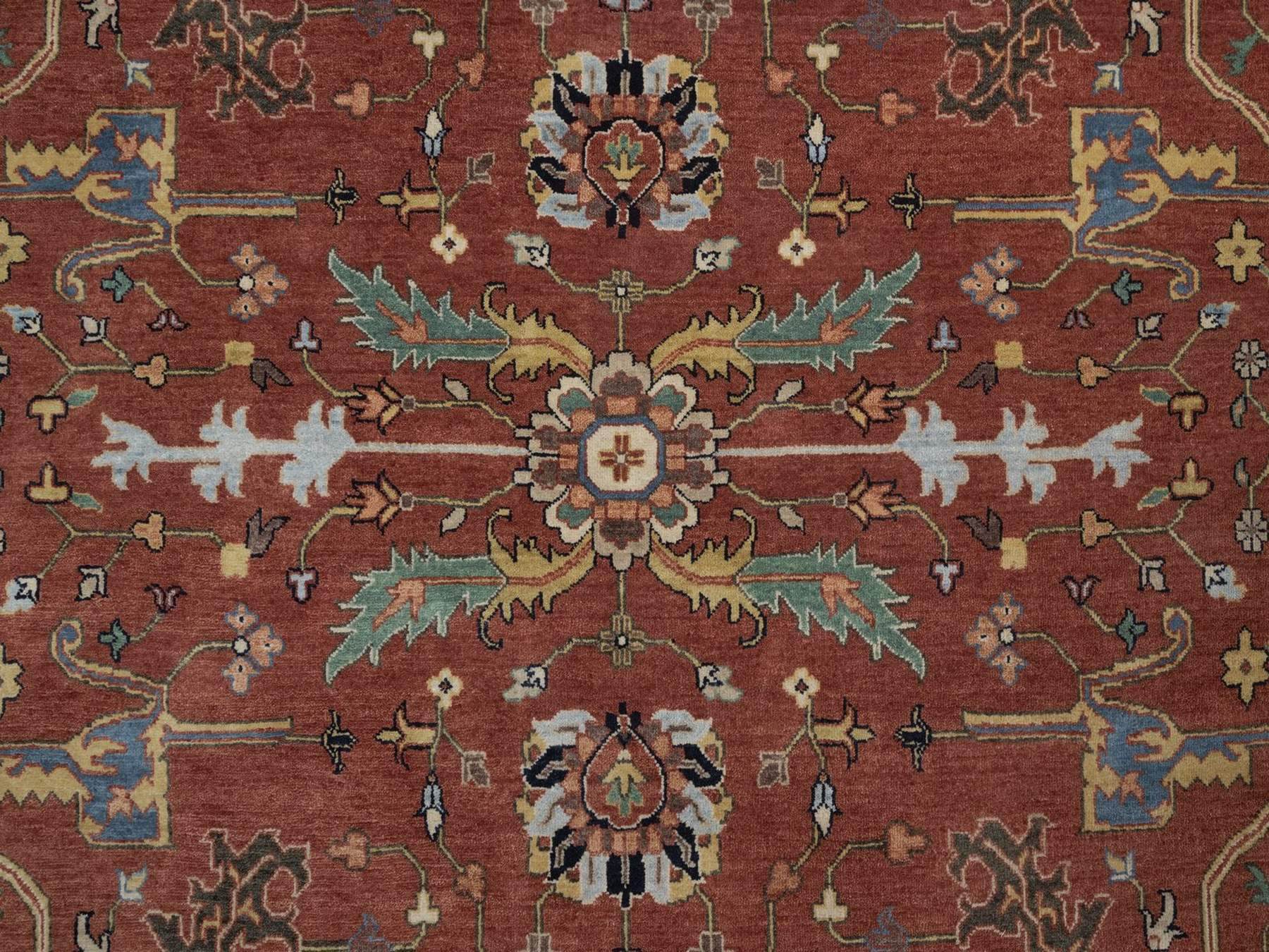 Heriz Heriz hand-knotted wool rug in Red, 9'2" x 12'1", SKU O092811 (view 8)