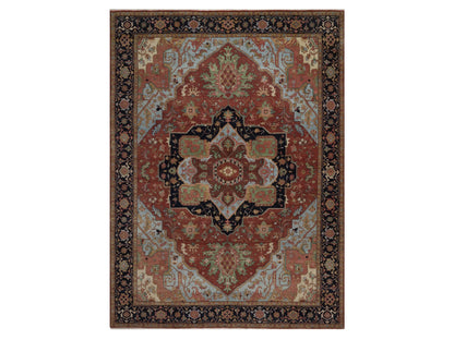 Heriz Heriz hand-knotted wool rug in Red, 8'9" x 11'10", SKU O092812