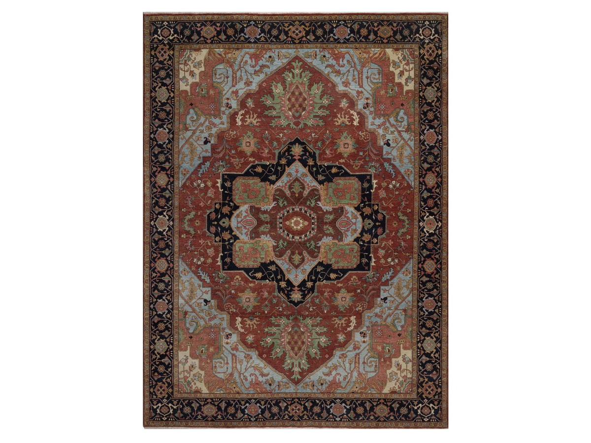 Heriz Heriz hand-knotted wool rug in Red, 8'9" x 11'10", SKU O092812