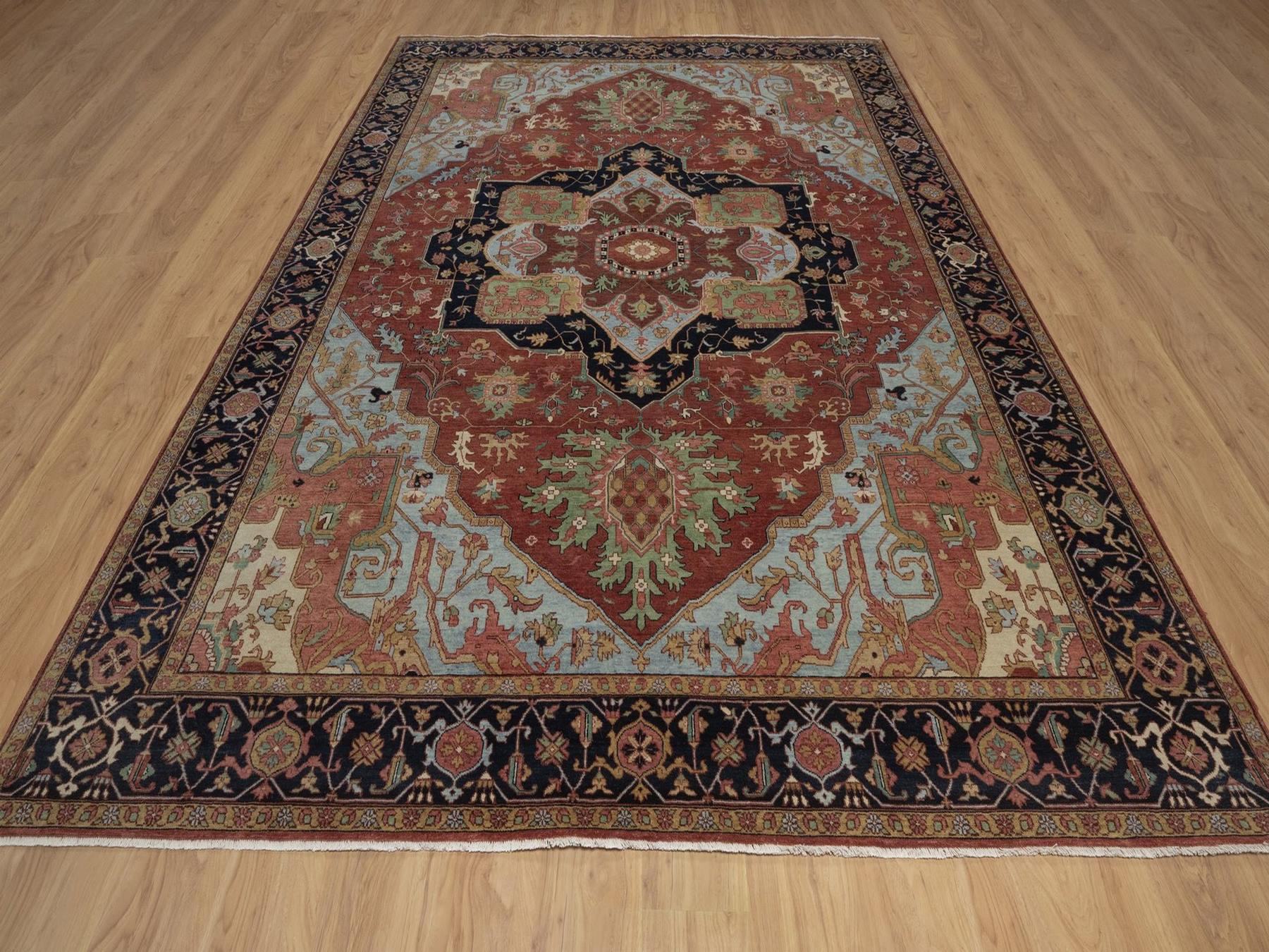 Heriz Heriz hand-knotted wool rug in Red, 8'9" x 11'10", SKU O092812 (view 2)