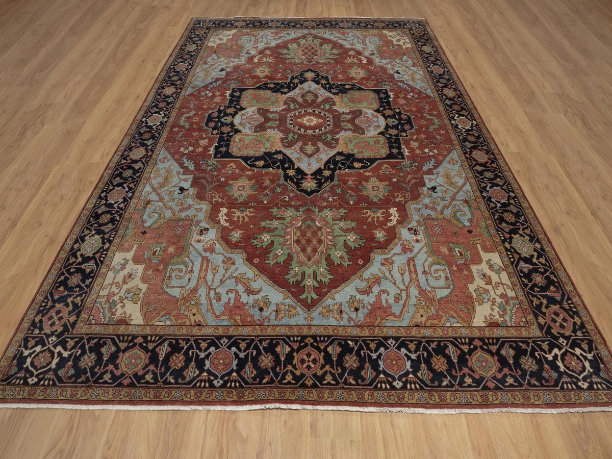 Heriz Heriz hand-knotted wool rug in Red, 8'9" x 11'10", SKU O092812 (view 2)