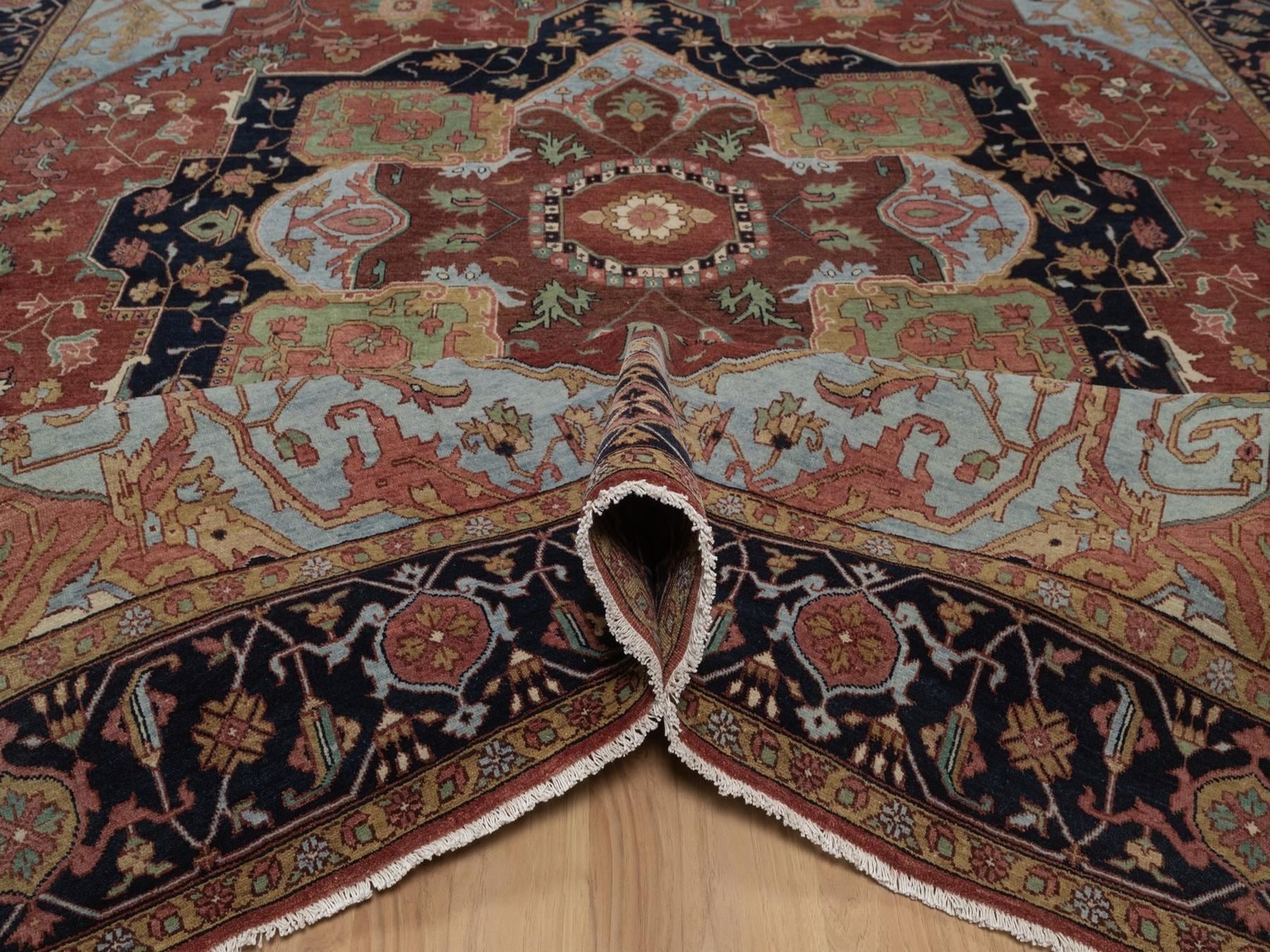 Heriz Heriz hand-knotted wool rug in Red, 8'9" x 11'10", SKU O092812 (view 5)