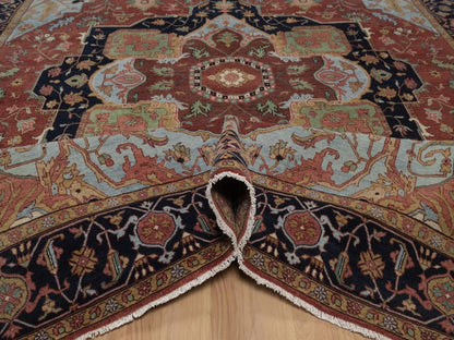 Heriz Heriz hand-knotted wool rug in Red, 8'9" x 11'10", SKU O092812 (view 5)