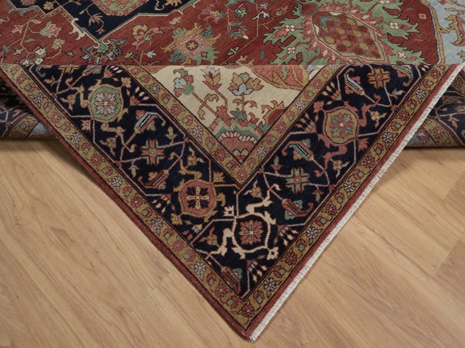 Heriz Heriz hand-knotted wool rug in Red, 8'9" x 11'10", SKU O092812 (view 6)