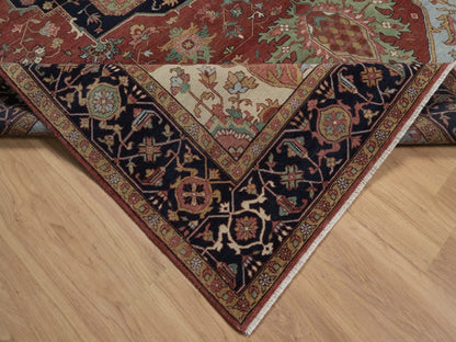 Heriz Heriz hand-knotted wool rug in Red, 8'9" x 11'10", SKU O092812 (view 6)