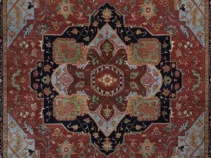 Heriz Heriz hand-knotted wool rug in Red, 8'9" x 11'10", SKU O092812 (view 8)