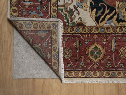 Heriz Heriz hand-knotted wool rug in Ivory, 9'1" x 12', SKU O092813 (view 4)