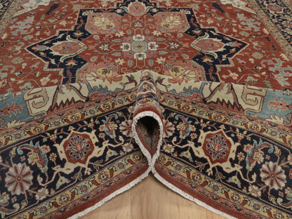 Heriz Heriz hand-knotted wool rug in Red, 8'8" x 11'11", SKU O092814 (view 5)