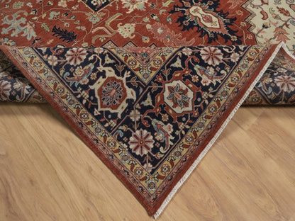 Heriz Heriz hand-knotted wool rug in Red, 8'8" x 11'11", SKU O092814 (view 6)