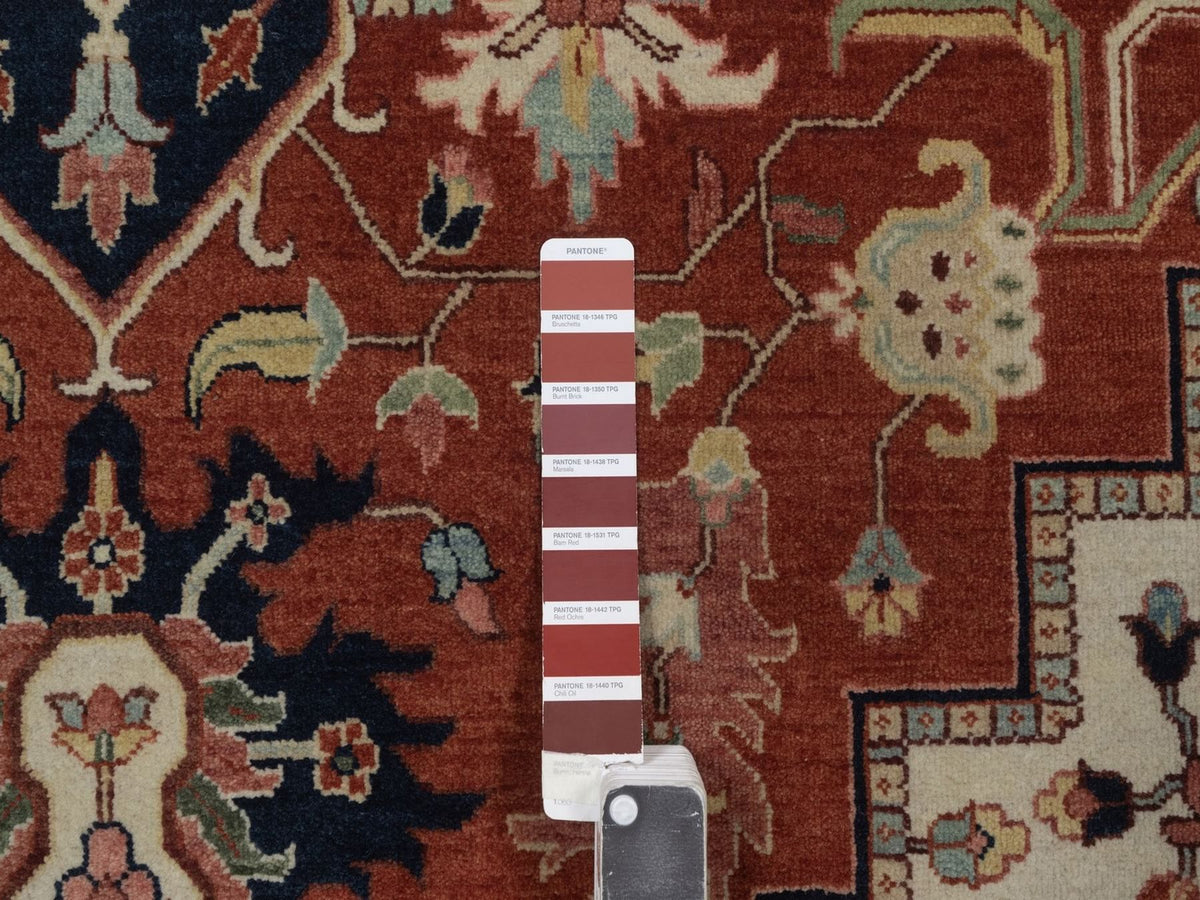 Heriz Heriz hand-knotted wool rug in Red, 8'8" x 11'11", SKU O092814 (view 7)