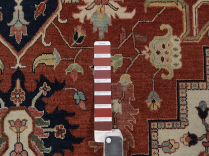 Heriz Heriz hand-knotted wool rug in Red, 8'8" x 11'11", SKU O092814 (view 7)