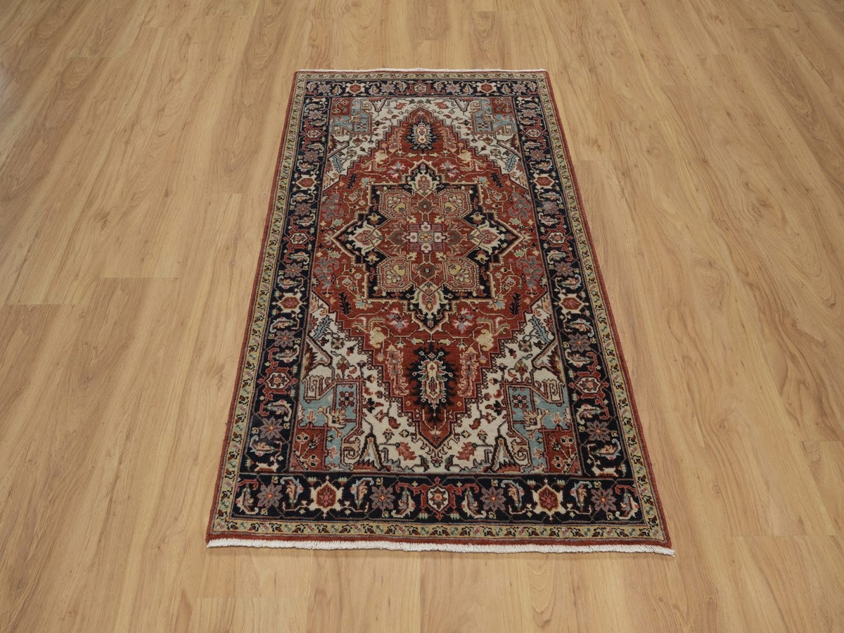 Heriz Heriz hand-knotted wool rug in Red, 2'10" x 5'2", SKU O092816 (view 2)