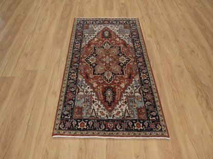 Heriz Heriz hand-knotted wool rug in Red, 2'10" x 5'2", SKU O092816 (view 2)