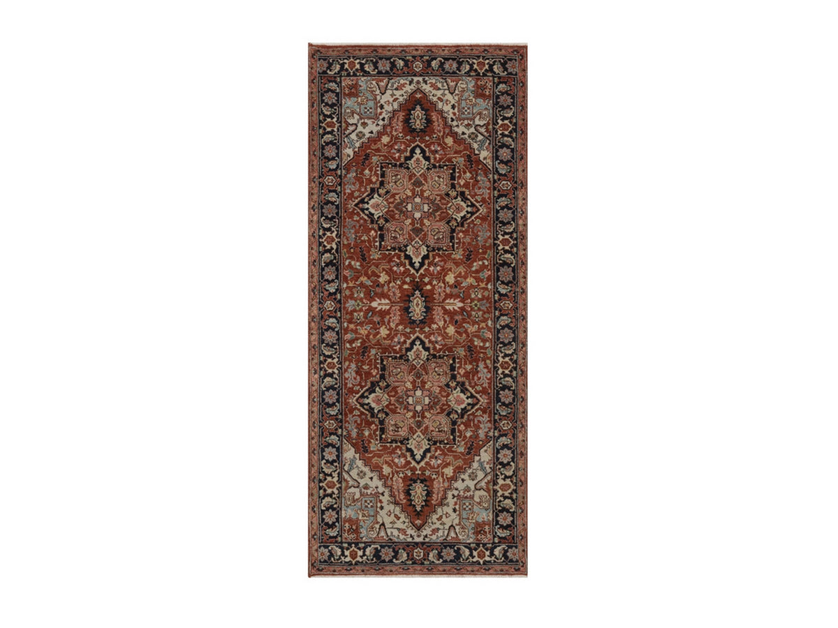 Heriz Heriz hand-knotted wool runner in Red, 2'7" x 6'3", SKU O092817