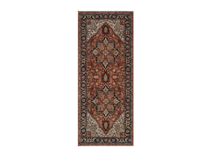 Heriz Heriz hand-knotted wool runner in Red, 2'7" x 6'3", SKU O092817