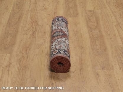 Heriz Heriz hand-knotted wool runner in Red, 2'7" x 6'3", SKU O092817 (view 6)