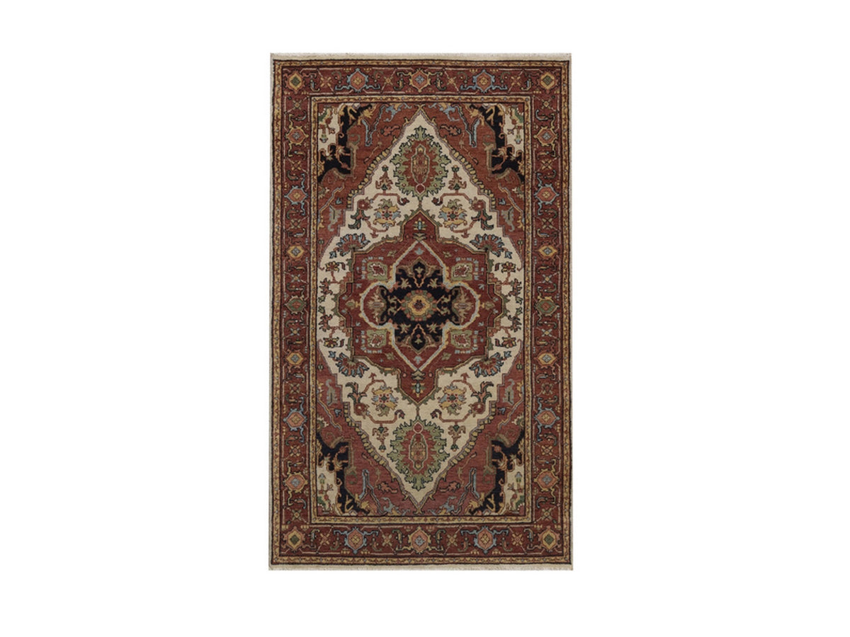 Heriz Heriz hand-knotted wool rug in Ivory, 3' x 5'1", SKU O092818