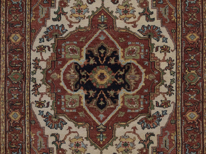 Heriz Heriz hand-knotted wool rug in Ivory, 3' x 5'1", SKU O092818 (view 5)