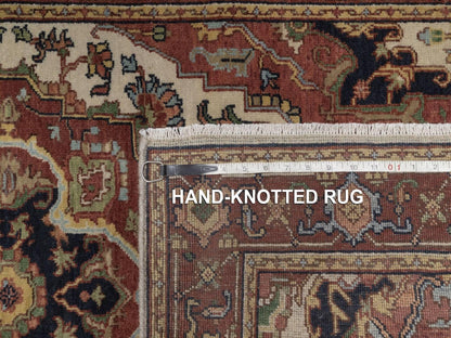Heriz Heriz hand-knotted wool rug in Ivory, 3' x 5'1", SKU O092818 (view 8)