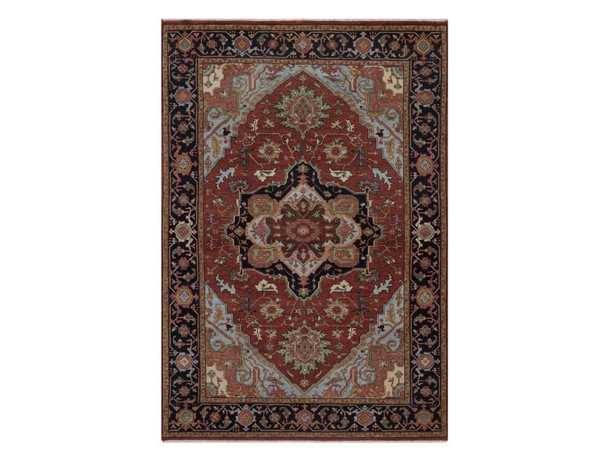 Heriz Heriz hand-knotted wool rug in Red, 4'11" x 7'3", SKU O092819
