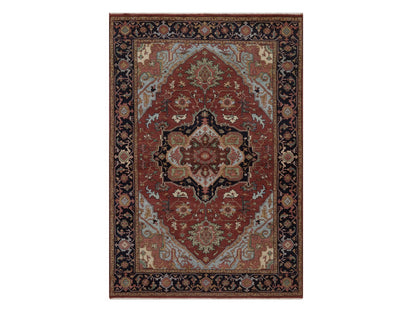 Heriz Heriz hand-knotted wool rug in Red, 4'11" x 7'3", SKU O092819