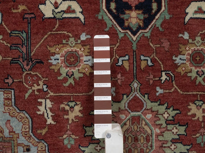 Heriz Heriz hand-knotted wool rug in Red, 4'11" x 7'3", SKU O092819 (view 4)