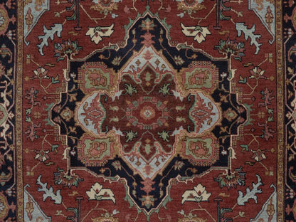 Heriz Heriz hand-knotted wool rug in Red, 4'11" x 7'3", SKU O092819 (view 5)