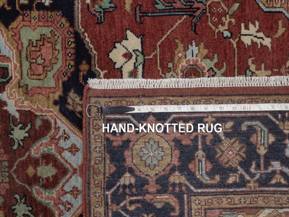 Heriz Heriz hand-knotted wool rug in Red, 4'11" x 7'3", SKU O092819 (view 8)