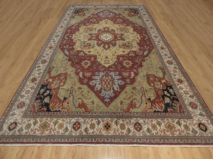 Heriz Heriz hand-knotted wool rug in Red, 9'11" x 14'3", SKU O092821 (view 2)