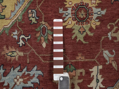 Heriz Heriz hand-knotted wool rug in Red, 9'11" x 14'3", SKU O092821 (view 7)