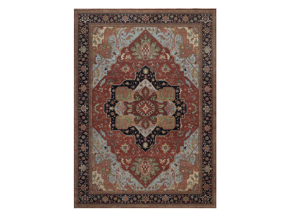 Heriz Heriz hand-knotted wool rug in Red, 9'11" x 14', SKU O092823