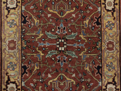 Heriz Heriz hand-knotted wool rug in Red, 2' x 3', SKU O092824 (view 5)
